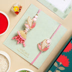 Blush And Pearl Rakhi Lumba Set Nestasia