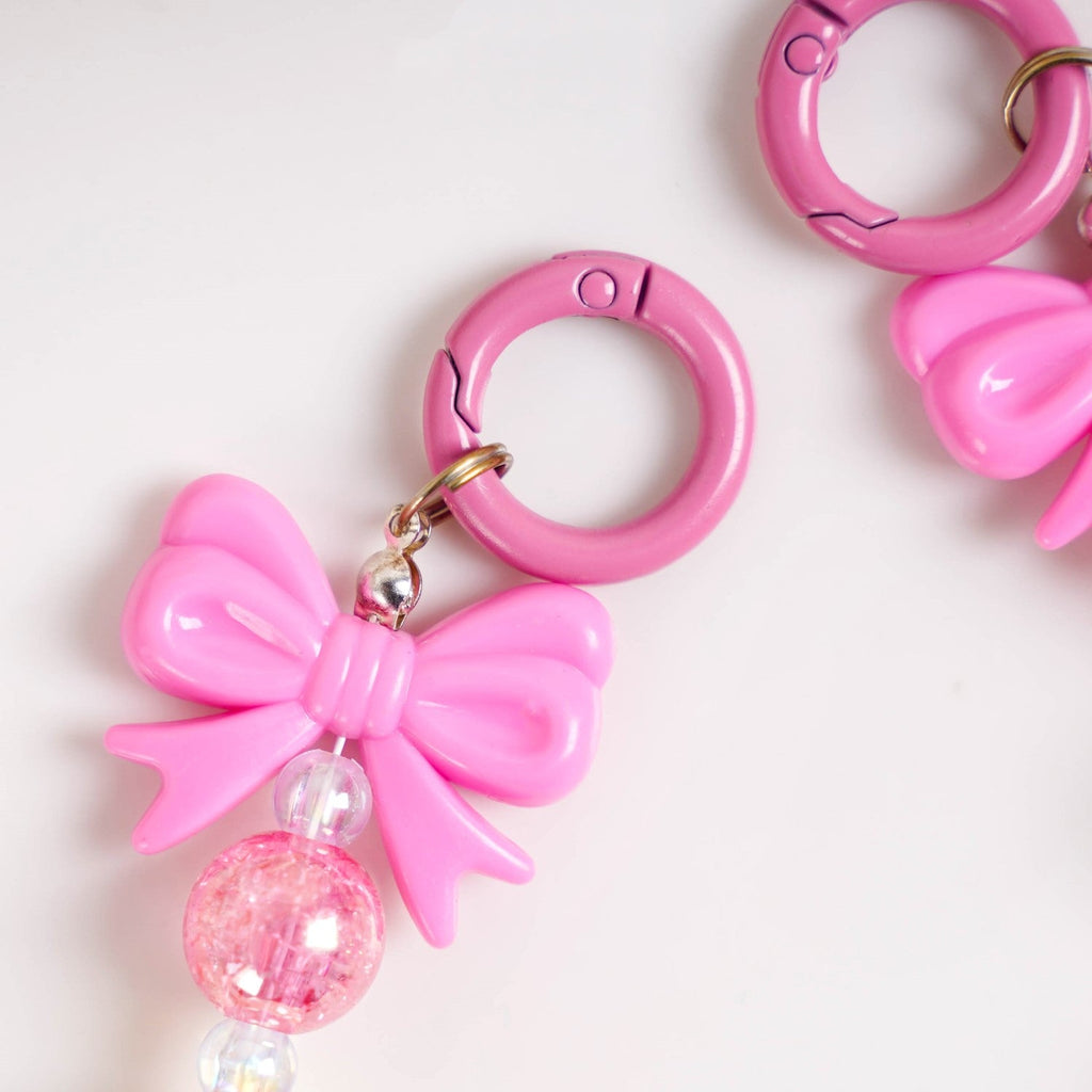 Blush Pink Bow Keychain Nestasia