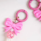 Blush Pink Bow Keychain Nestasia