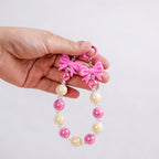 Blush Pink Bow Keychain Nestasia