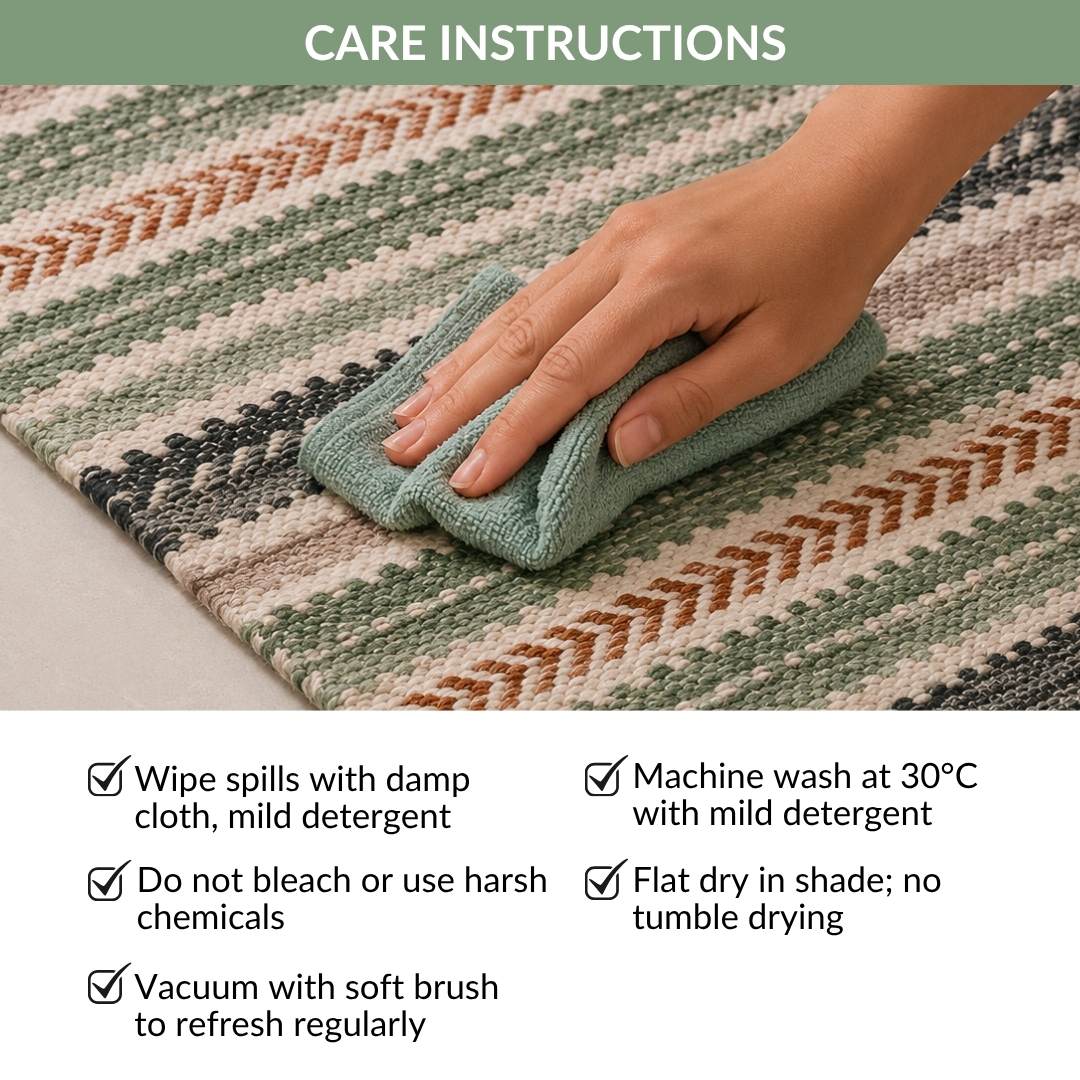 Boho Tassel Cotton Runner Mat 130x50cm Nestasia