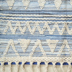 BOHO Kai Handwoven Rug - Blue & Natural