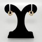 Bold Abstraction Gold Hoop Earrings Nestasia