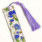 Blue Periwinkle Flower Bookmark Nestasia