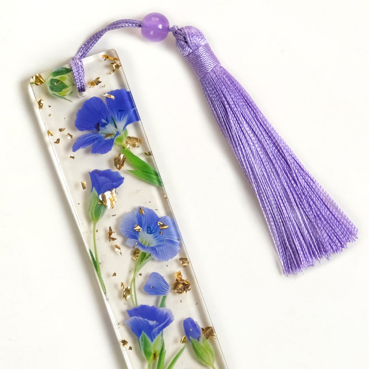 Blue Periwinkle Flower Bookmark Nestasia