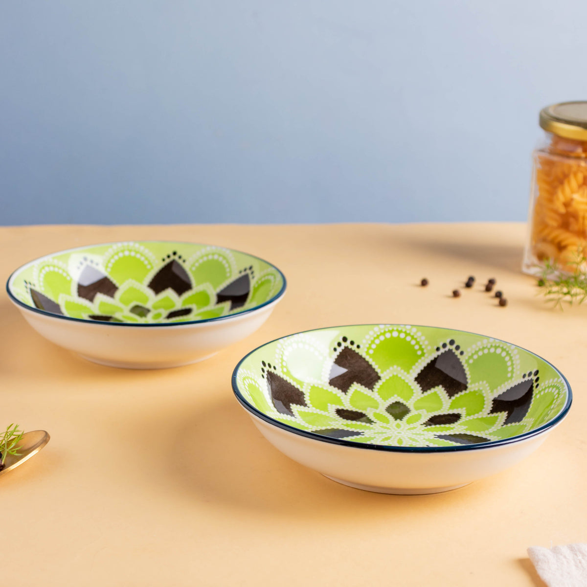Mandala Dessert Plate Set of 2 Nestasia