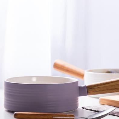 MAGNIFIQUE bowl with bamboo handle - lavender Nestasia