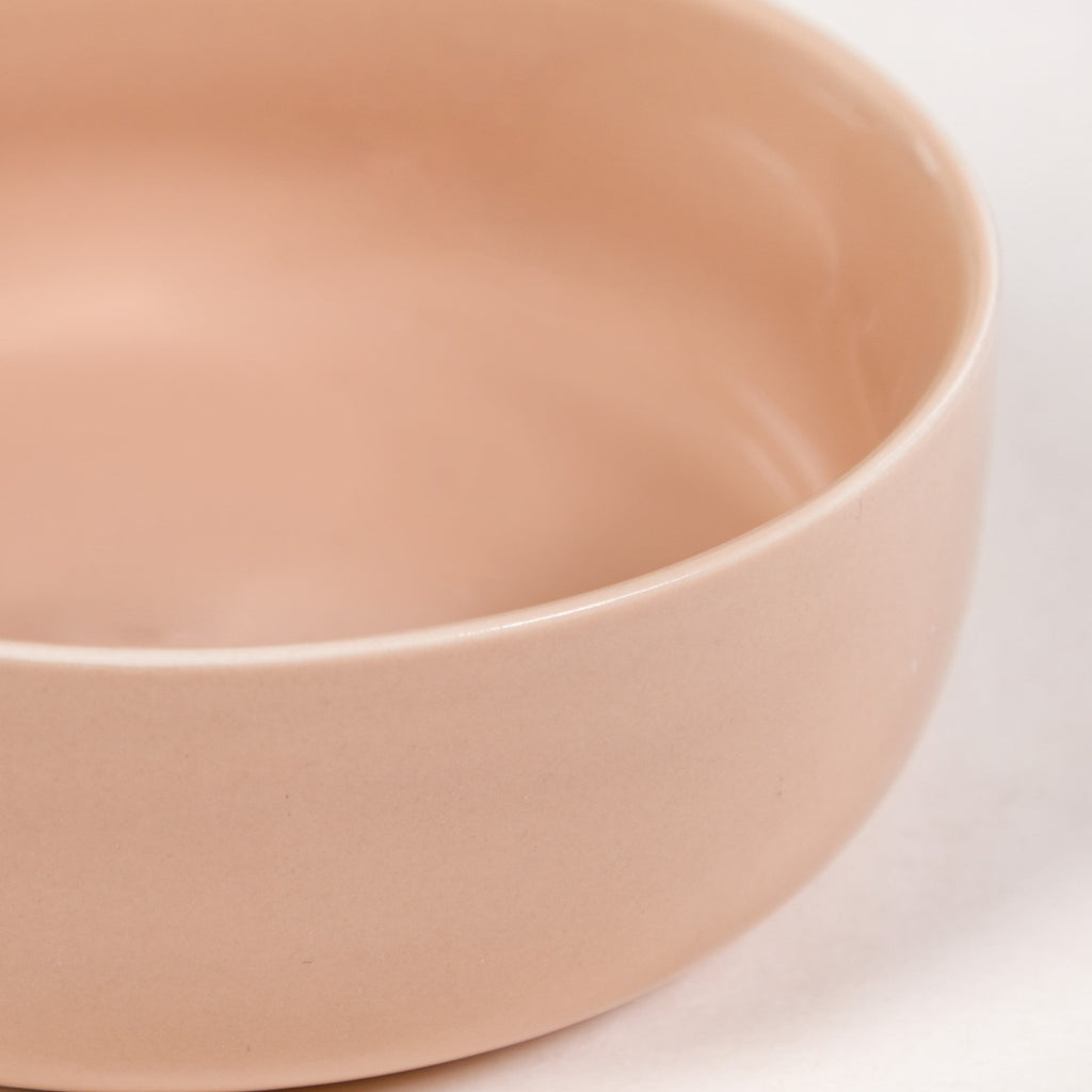 Beige Ceramic Bowl With Handle 700ml Nestasia