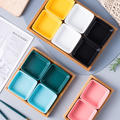 Square Bowls and Wooden Trays Nestasia