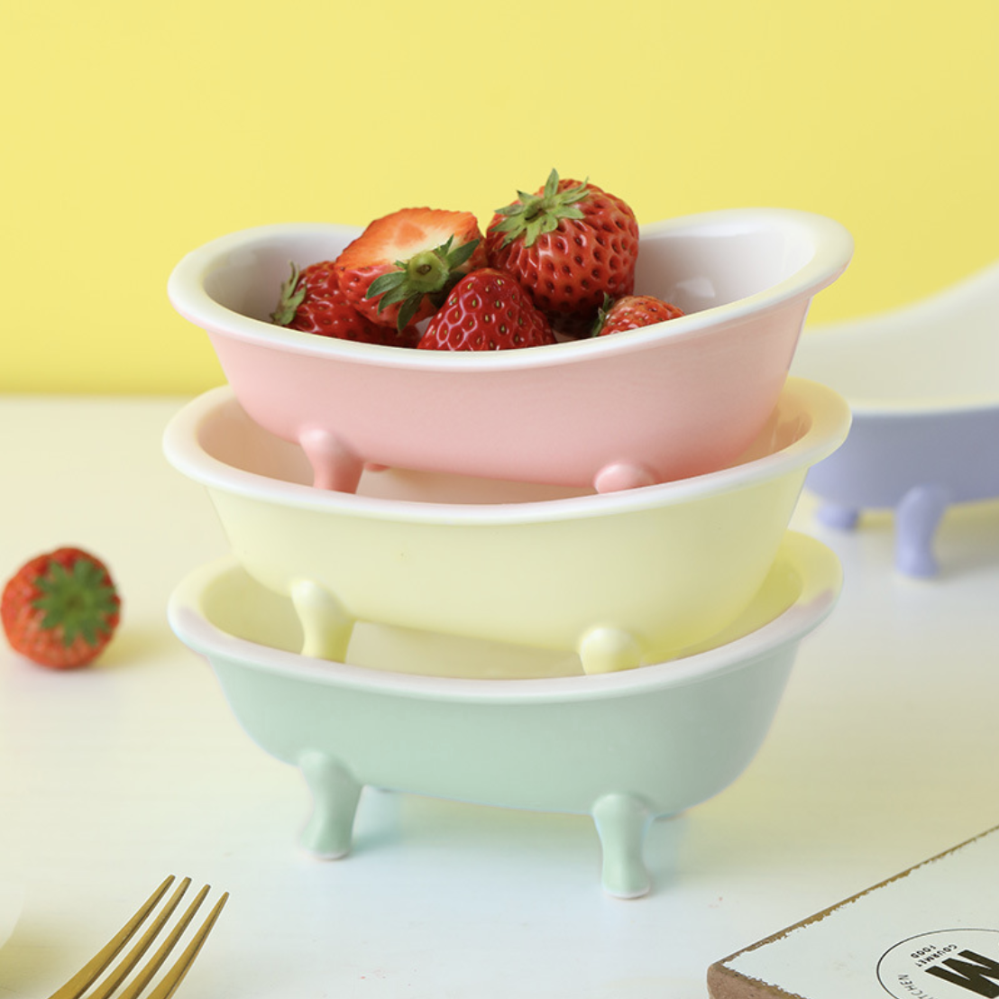 Blue Tub Ceramic Snack Bowl 200 ml Nestasia