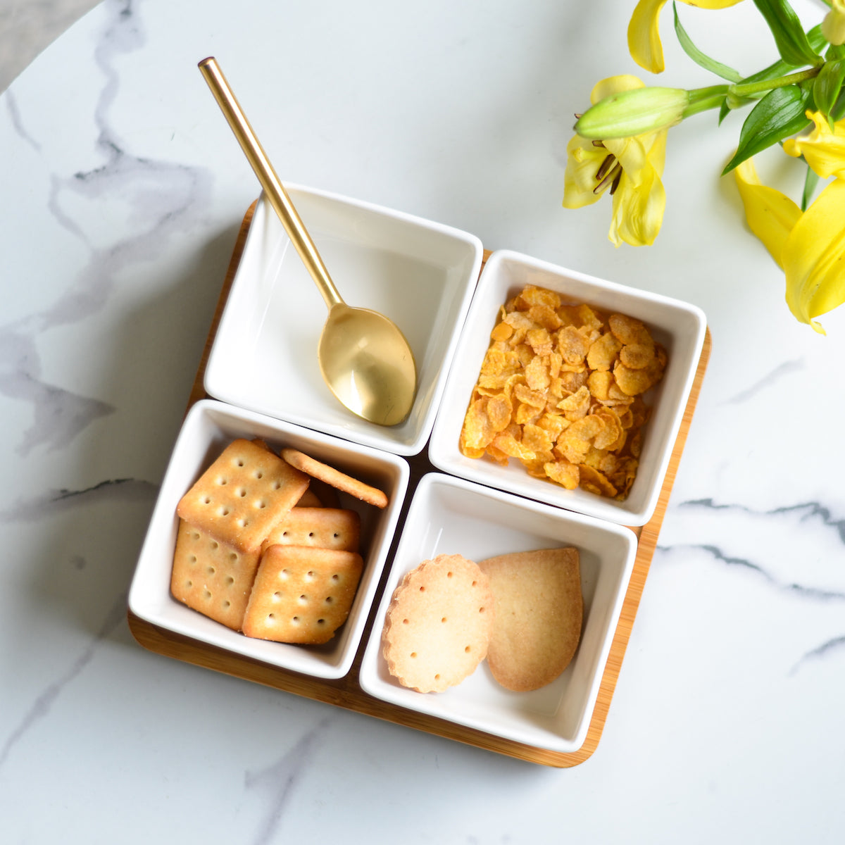 Bowl Set With Tray Nestasia