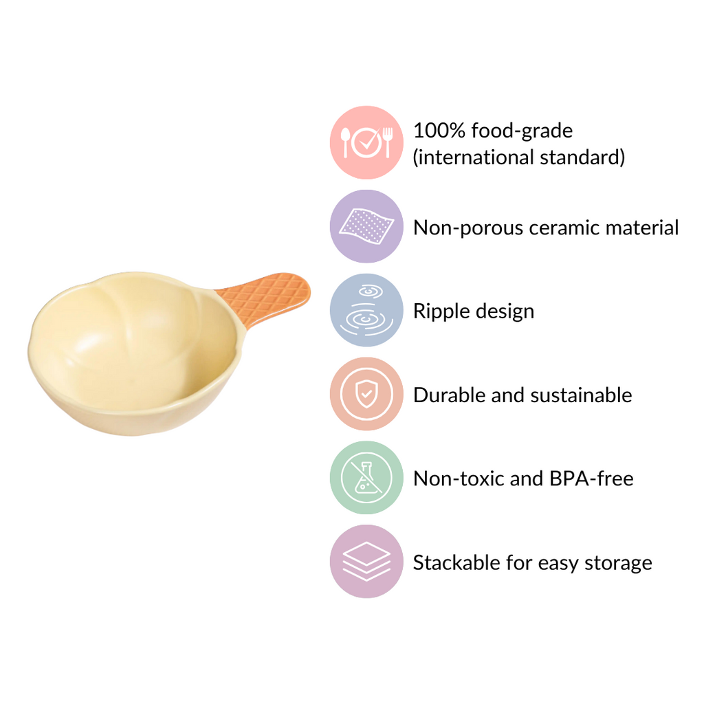 Ice Cream Shape Bowl With Handle 400 ml Nestasia