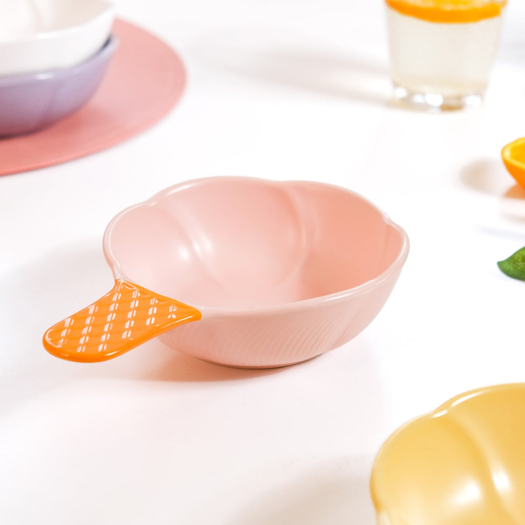 Ice Cream Bowl With Handle Strawberry Pink 400 ml Nestasia