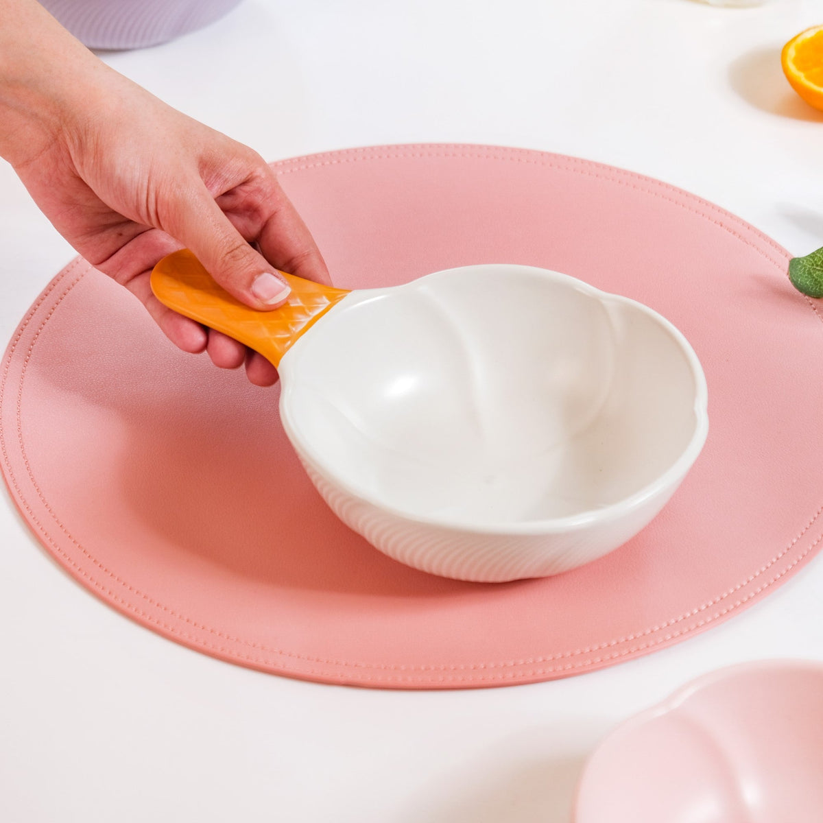 Ice Cream Bowl With Handle Vanilla 400 ml Nestasia