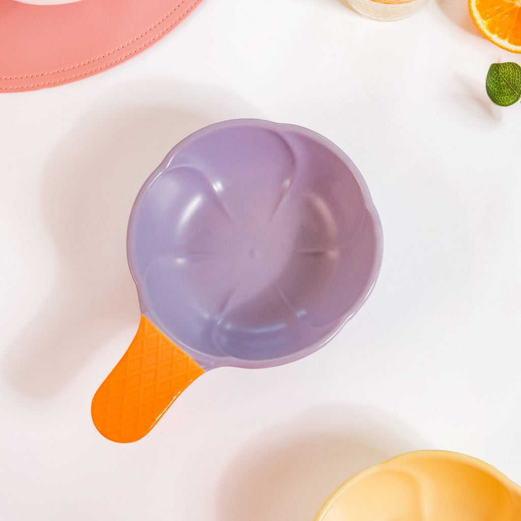 Ice Cream Cone Bowl With Handle Black Current 400 ml