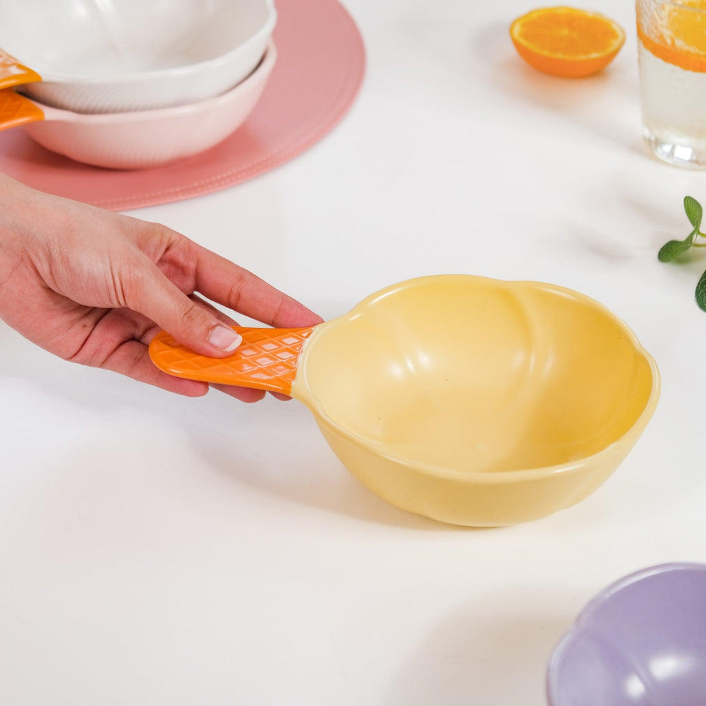 Ice Cream Shape Bowl With Handle 400 ml Nestasia