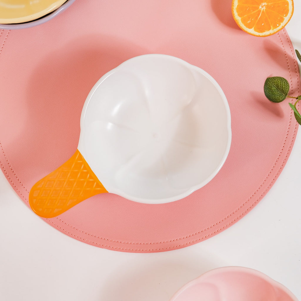 Ice Cream Bowl With Handle Vanilla 400 ml Nestasia