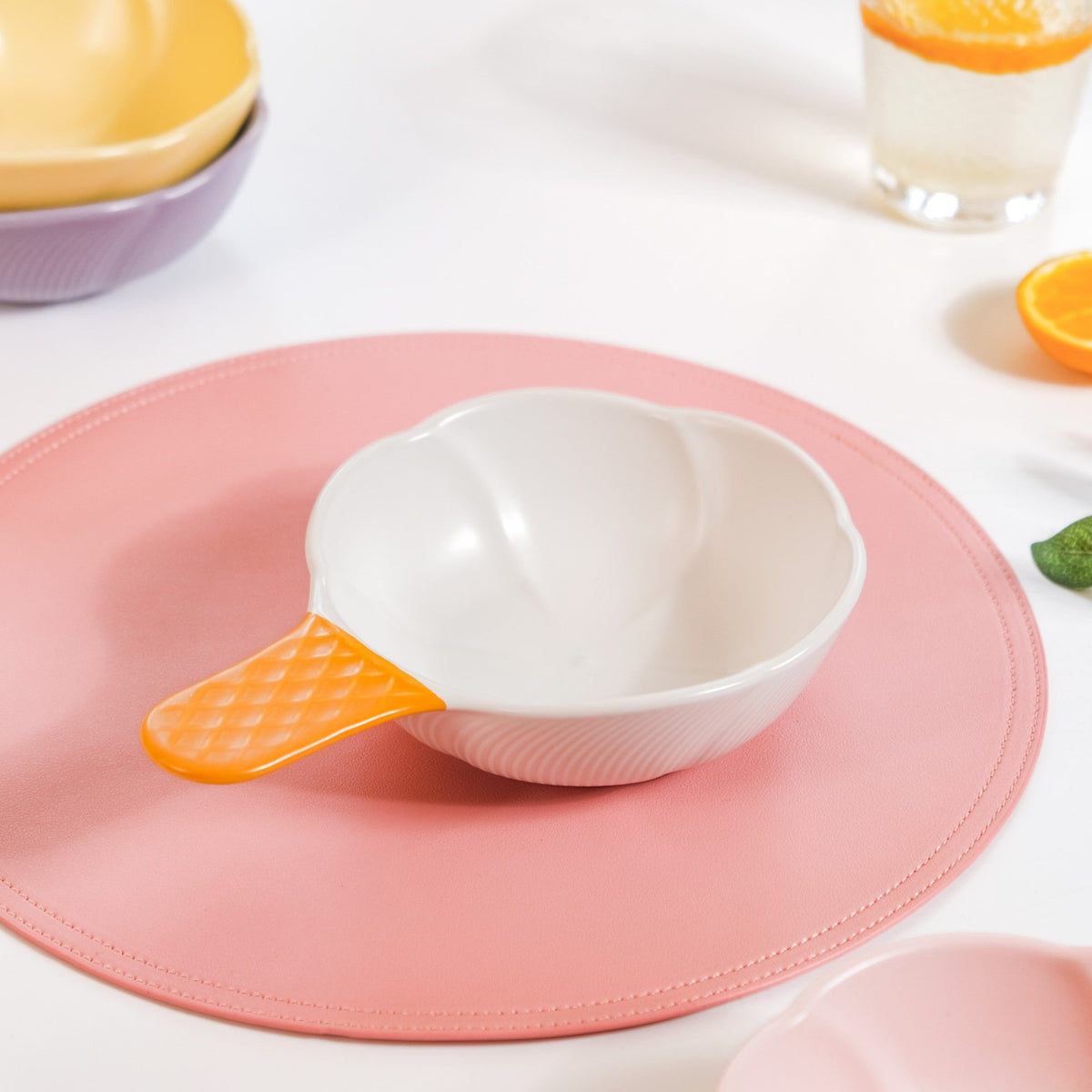 Ice Cream Bowl With Handle Vanilla 400 ml Nestasia