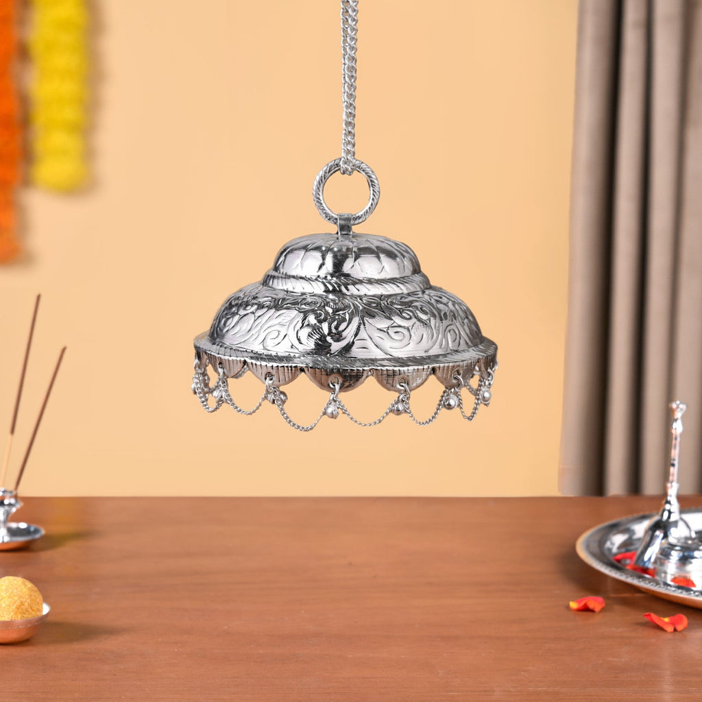 Brass Chattar For Hindu Gods Singhasan Or Mandir 12cm Nestasia