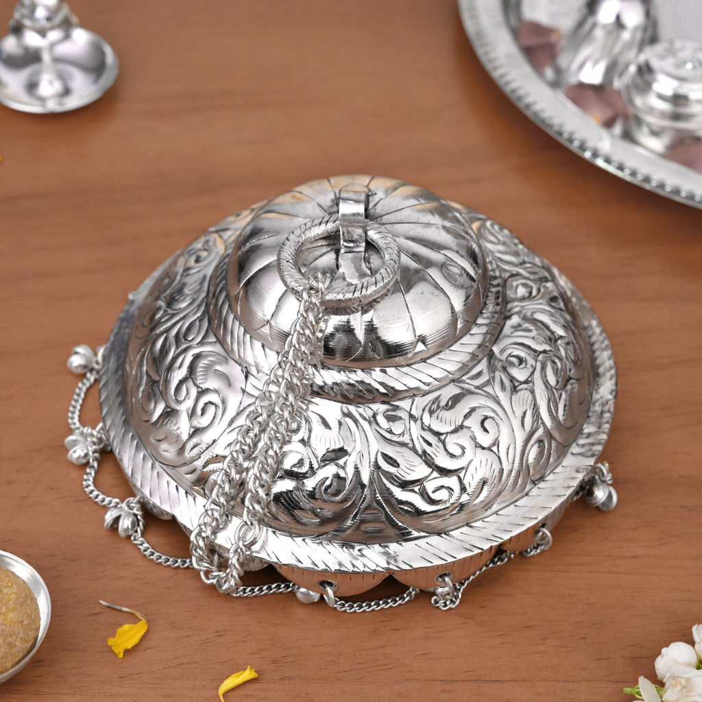 Brass Chattar For Hindu Gods Singhasan Or Mandir 12cm Nestasia