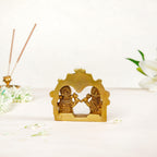 Divine Ganesh Laxmi Brass Idol 8cm Nestasia