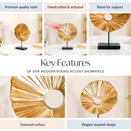 Aesthetic Sunbeam Accent Showpiece Gold Nestasia