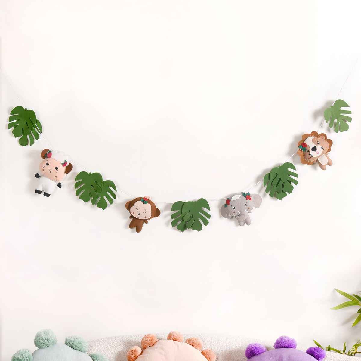 Safari Bunting Nursery Wall Decor For Kids Room Nestasia