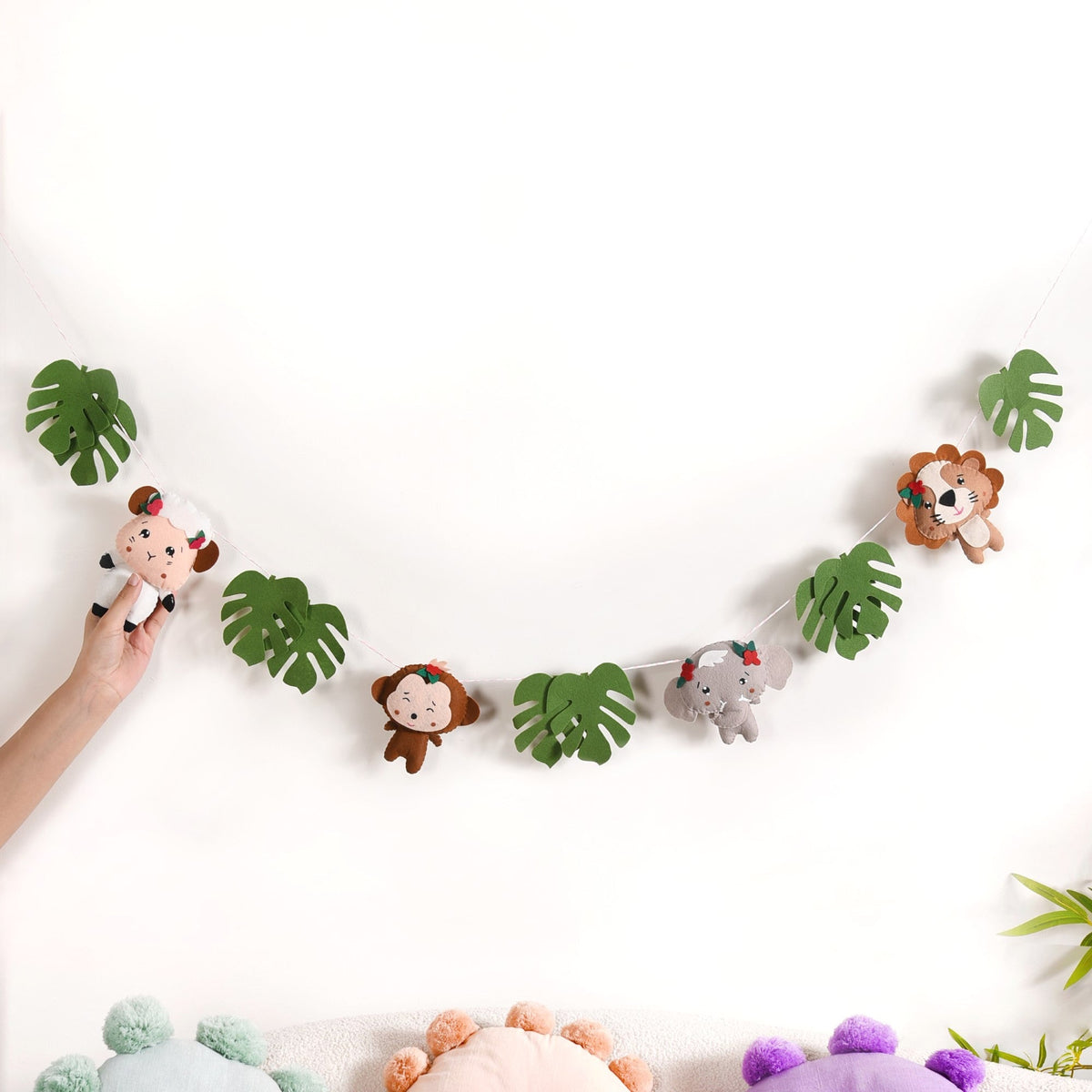 Safari Bunting Nursery Wall Decor For Kids Room Nestasia