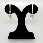 Butterfly Pearl Drop Earrings Nestasia
