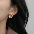 Butterfly Stud Earrings Nestasia