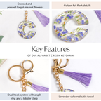 Charming Elegance C Alphabet Keychain Nestasia