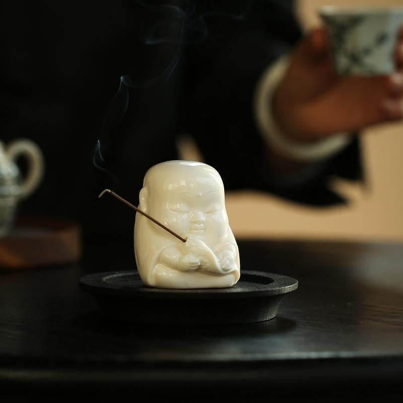 Fishing Little Monk Tea Pet Decoration Incense Stick Creative Incense Burner kafalo