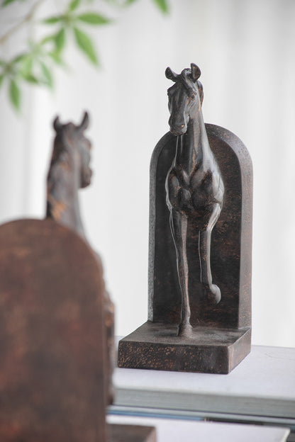 3D Animal Horse Bookends For Home Decor And Desk Accessories