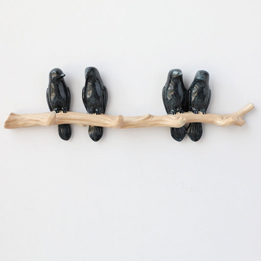 Bird Decoration Hook Entrance Wall No-trace Key Hook No-drill Wall Decor Wall-mounted Coat Hook