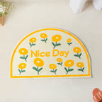 Yellow Semicircle Large Rug Nestasia