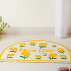 Yellow Semicircle Large Rug Nestasia