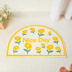 Yellow Semicircle Large Rug Nestasia