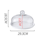 Cake Plate With Cover White 11.5 Inch Nestasia