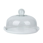 Cake Plate With Cover White 11.5 Inch Nestasia