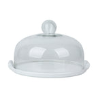 Cake Plate With Cover White 10 Inch Nestasia