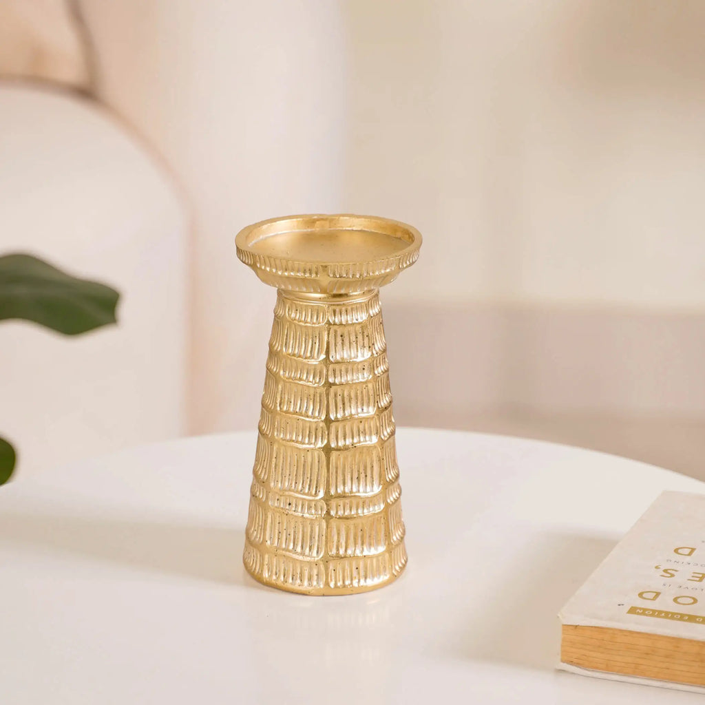 Golden Glow Candle Holder Nestasia