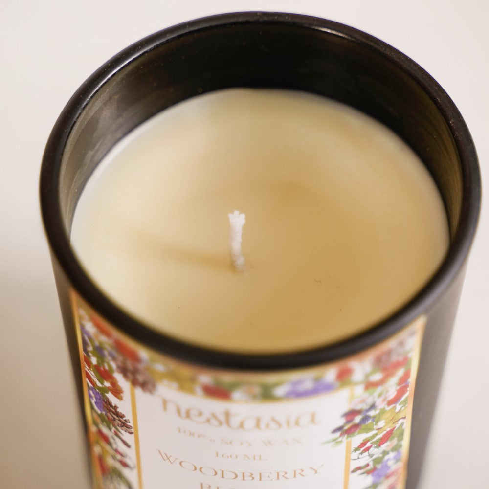 Woodberry Scented Candle Jar With Lid Set Of 2 Nestasia