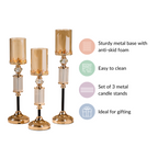 Tall Luxury Floor Candle Holder Set Of 3 Nestasia