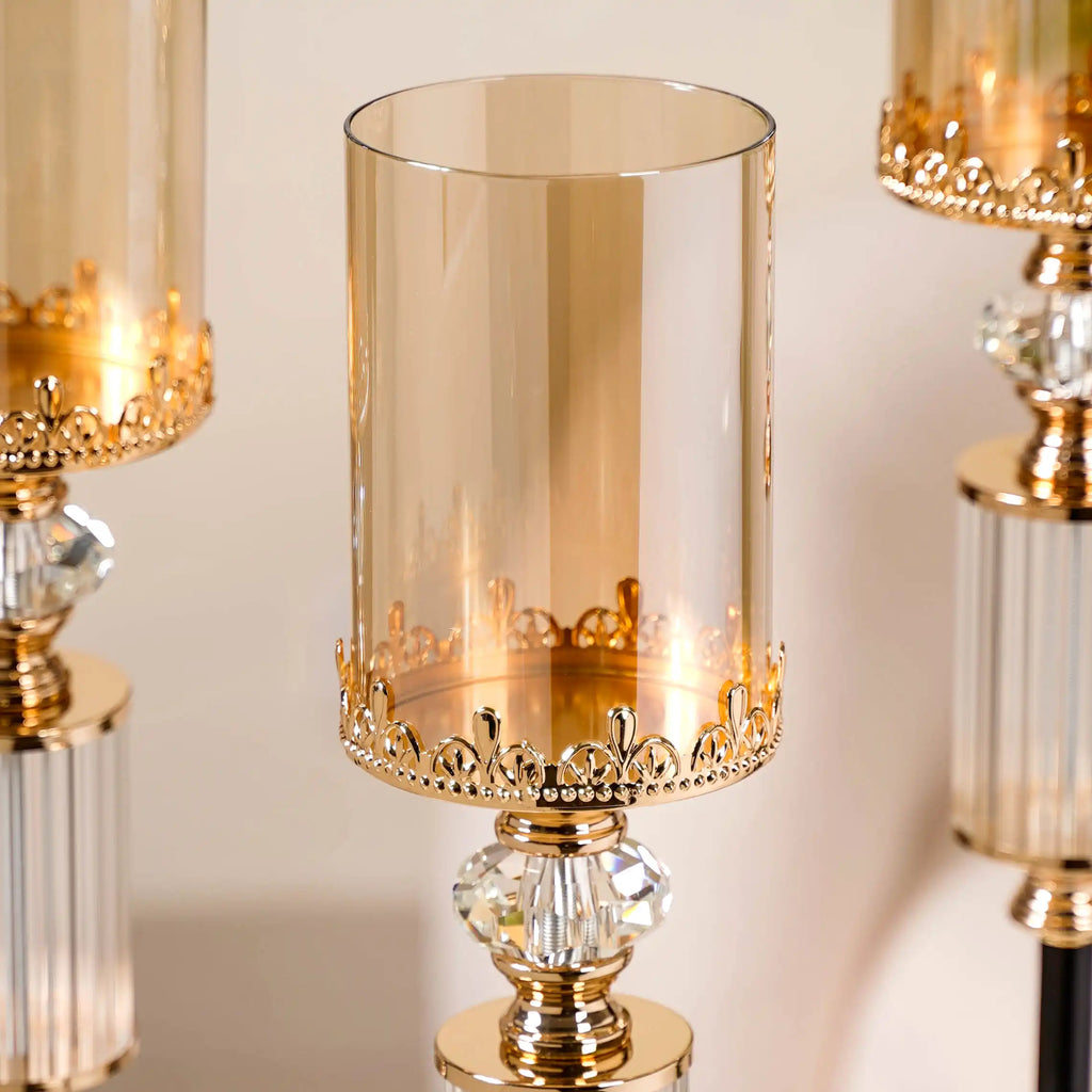 Tall Luxury Floor Candle Holder Set Of 3 Nestasia