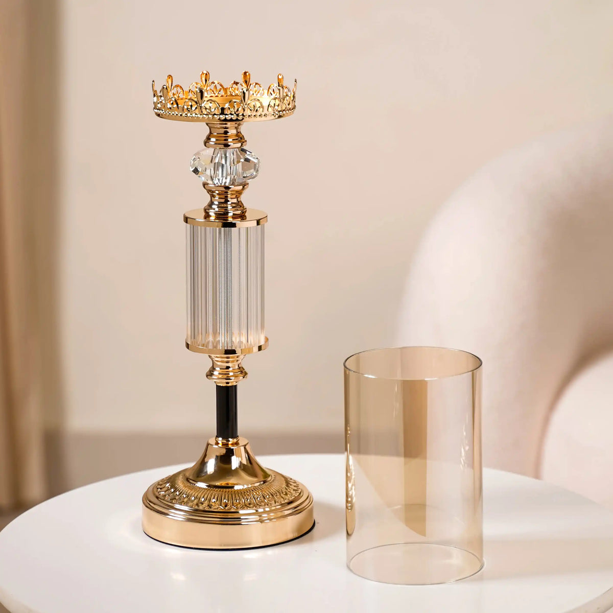 Tall Luxury Floor Candle Holder Set Of 3 Nestasia