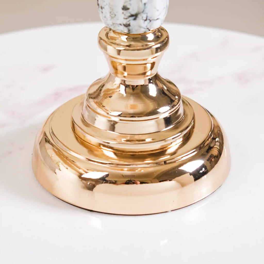 Marble Vintage Candle Holders Set Of 2 Nestasia