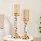 Marble Vintage Candle Holders Set Of 2 Nestasia