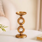 Antique Finish Rings Candle Stand Gold Nestasia