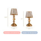 Lamp Shade Candle Holder Stand Set Of 2 Nestasia
