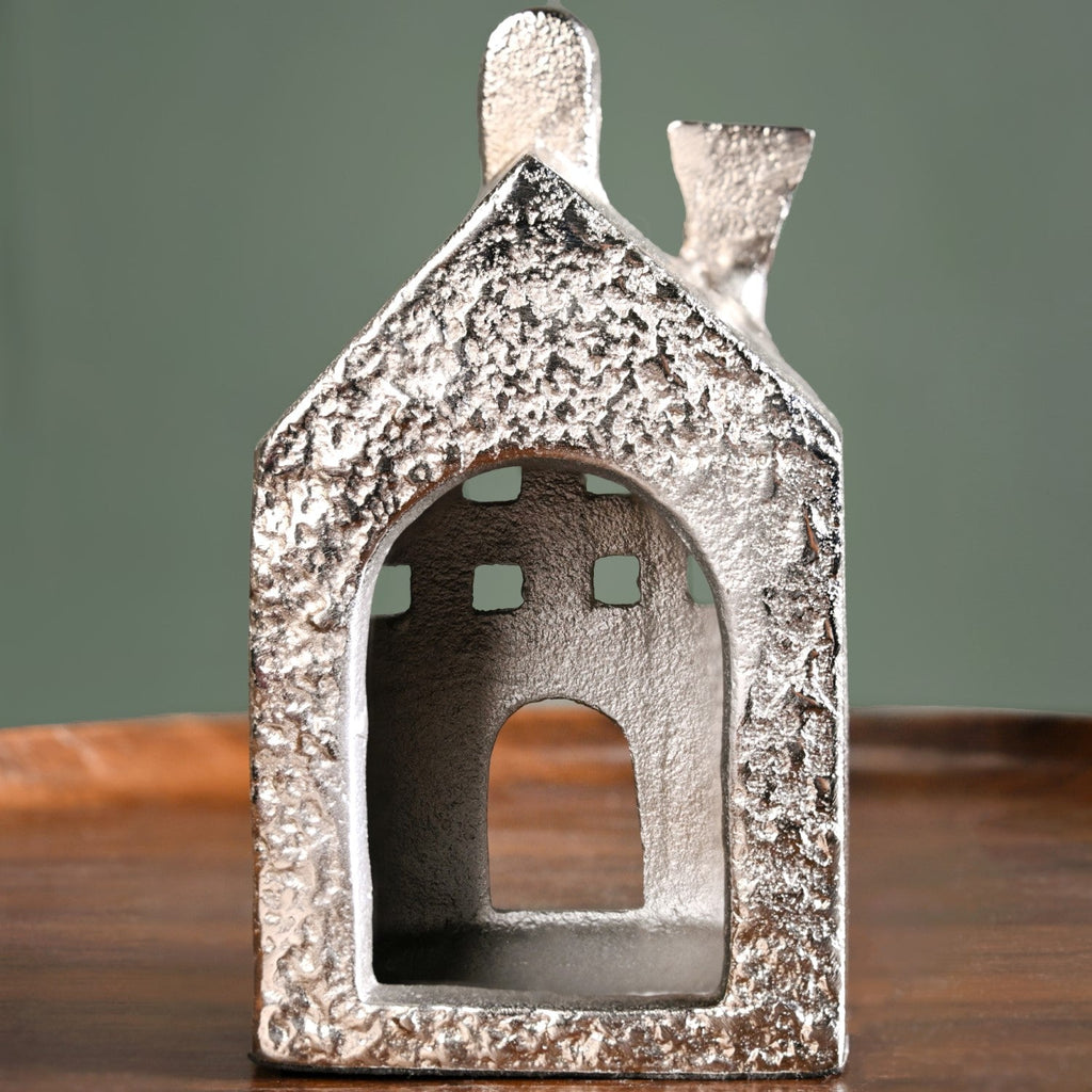 Casa Glow Tealight Holder In Silver Nestasia